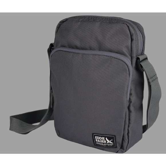 Eddie Bauer Other - NWT Eddie Bauer Charcoal gray crossbody Bag men or women gender neutral JASPER